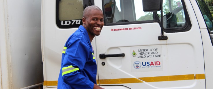 Tinashe Chamahwinya has worked for a USAID partner for over eight years making deliveries to health facilities across Zimbabwe.