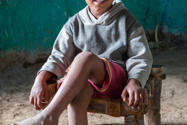 USAID beneficiary Sindayo Belay's son Berhanu, age four.