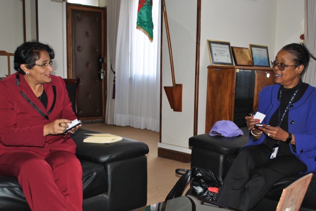 USAID S/DAA Oren Whyche-Shaw called on the Malagasy Minister of Environment, Ms. Johanita Ndahimananjara
