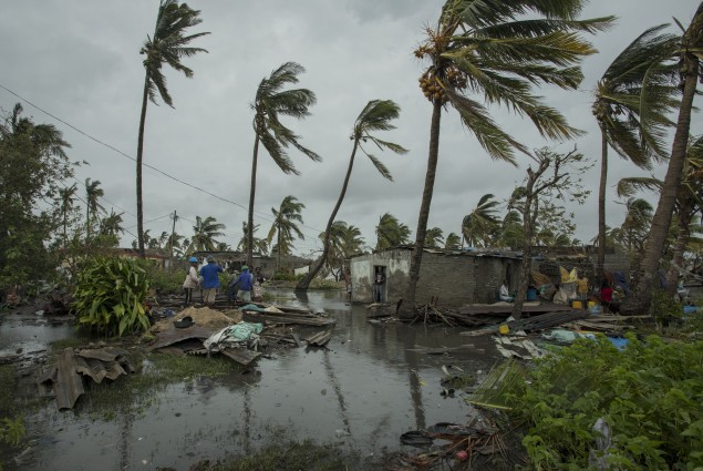 In the city of  Beira, in Sofala Province, Central Mozambique, a Category  4 Cyclone named Idai made land fall wreaking havoc knocking out power across the province and impacting every resident. Photo by Josh Estey/CARE