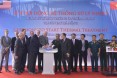 U.S. and Vietnamese Government Officials switch on the thermal treatment system at Danang Airport