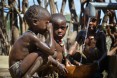 Image of children at a water pump in Ethiopia