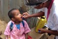 Vaccinated children are fully immunized against polio virus