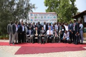 Trade symposium showcasing small businesses in Somalia supported by USAID. A growing, vibrant private-sector and the expansion of economic opportunity has built optimism across the country.