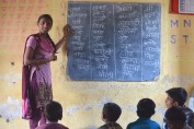 There are two essential ingredients in the Pratham model—grouping students by ability level rather than grade level, and using v