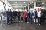 New employees of Saraj-Komerc in Gornji Vakuf, Bosnia and Herzegovina, and USAID WHAM project team following workforce development training.