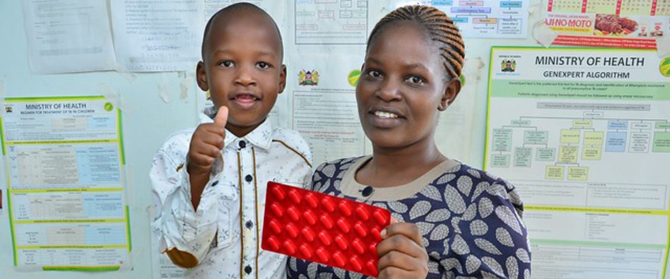 35 year old Elizabeth Wangechi and her 6-year-old son, John, were once Multi-drug-resistant tuberculosis (MDR-TB) patients.