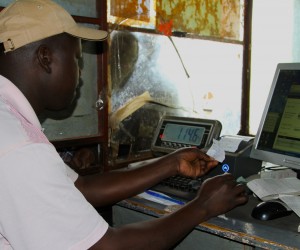 Mobile-based system provides Kenyan farmers with an automated milk-weighing and receipt solution at the farm.