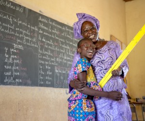 Mafoune Dembele and her teacher Keita Kadiatou Doumbia 