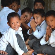 Children are back at school in Dhading district, one of the most severely hit districts during the Nepal earthquakes.