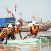 USAID supports a disaster response drill in Nam Dinh province.