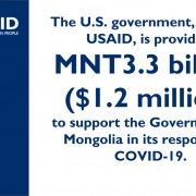 U.S., Mongolia Partner to Combat COVID-19 in Mongolia