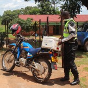 Riders for Health deliver TB specimens