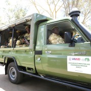 Vehicles donated by USAID to the Kenya Wildlife Service