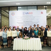 Ambassador Bitter and Lao government officials joined a ceremony to formally launch #USAIDOkard
