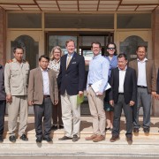 From center left to right: Assistant Administrator for USAID’s Bureau for Legislative and Public Affairs Richard Parker and Deputy Chief of Mission Colin Crosby Joined Officials at Xieng Khouang Provincial Governors Office.