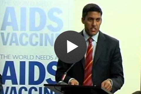 USAID Administrator Rajiv Shah speaks about AIDS vaccines