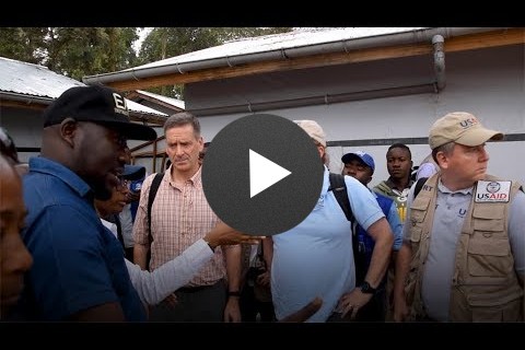 USAID Administrator Green visits Ebola Treatment Unit in Katwa, DRC