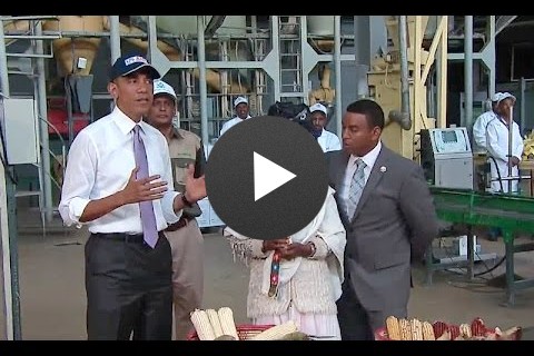 The President Tours the Faffa Food Factory in Ethiopia