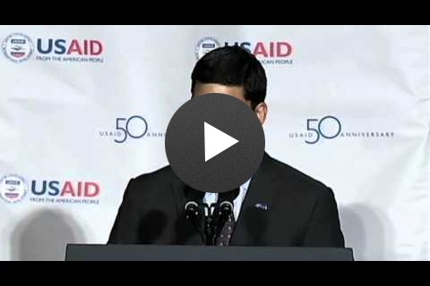 USAID Administrator Dr. Rajiv Shah at the USAID 50th Anniversary Event