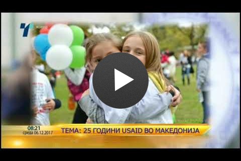 Lela Jakovlevska and Nebojsha Mojsovski on Utrinska na Telma TV Marking USAID's 25 Year Anniversary