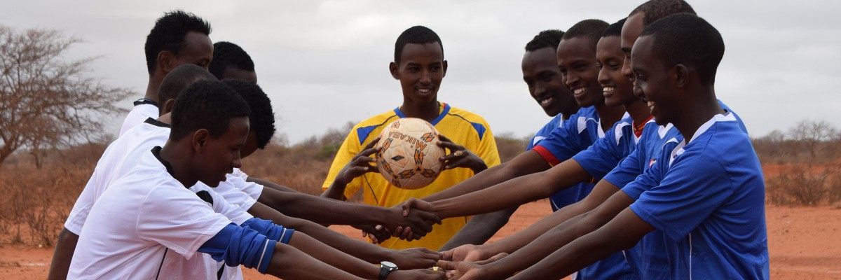 Youth from Borubirdeso-Elwak engaging in soccer drills