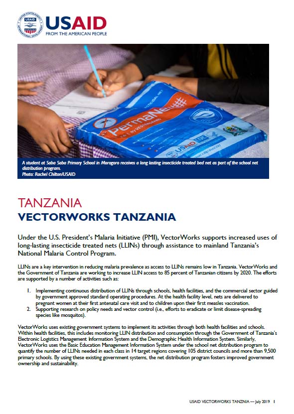 VectorWorks Tanzania Fact Sheet 