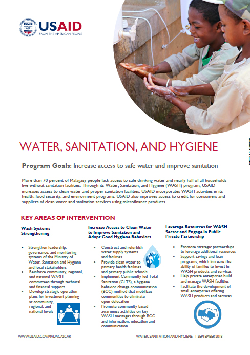 Madagascar Water, Sanitation and Hygiene Fact Sheet