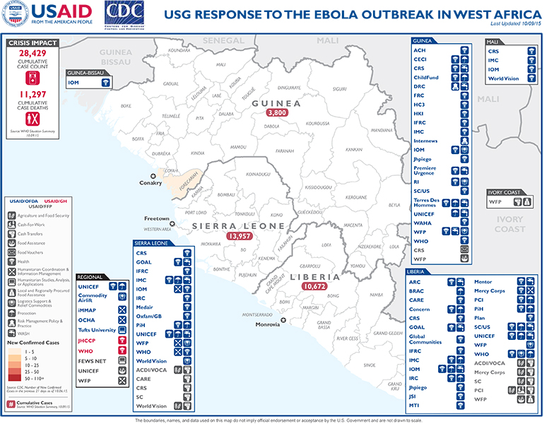 West Africa Map - 10-09-2015