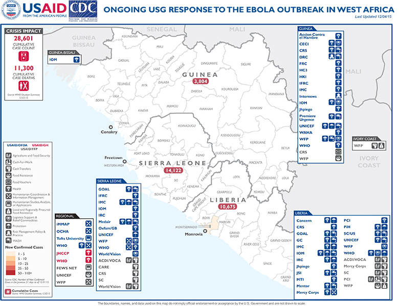 West Africa Map - 12-04-2015