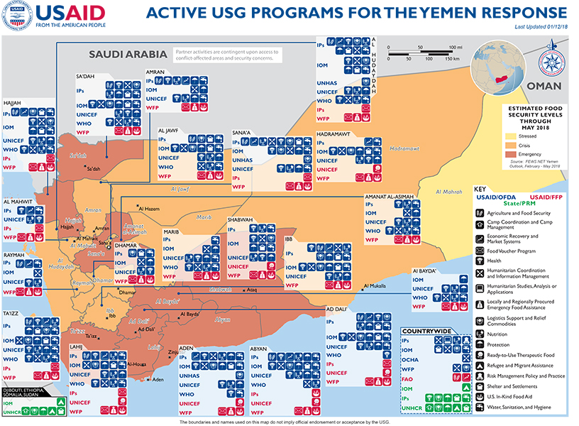 Yemen Map - 01-12-2018