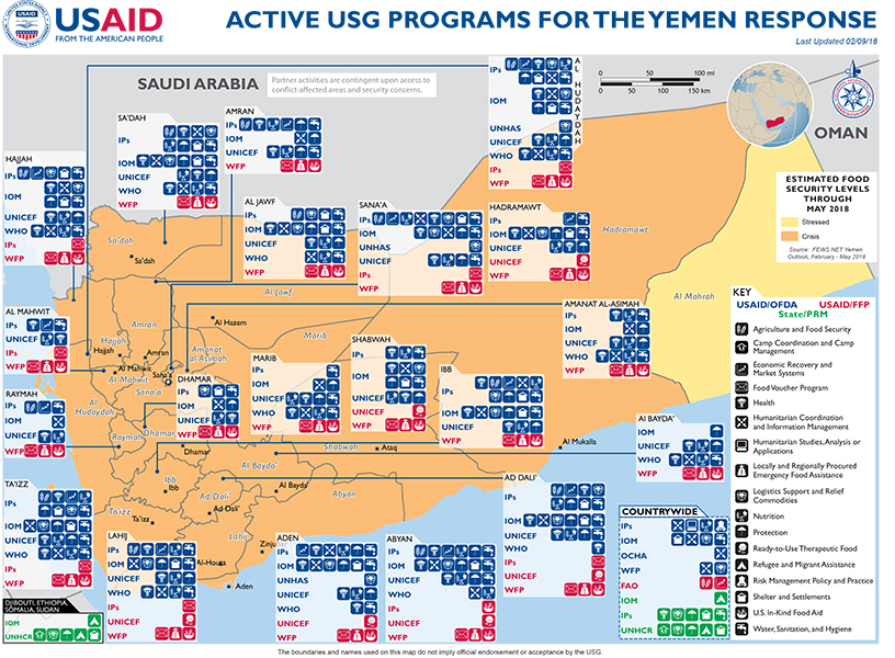 Yemen Map - 02-09-2018