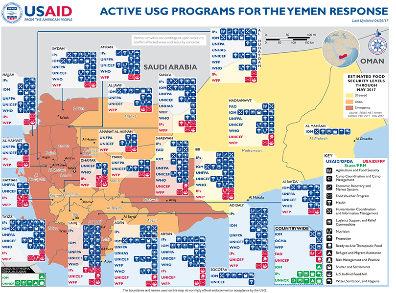 Yemen Map - 04-26-2017