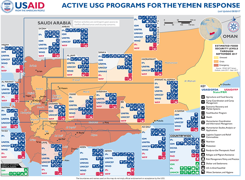 Yemen Map - 09-30-2017